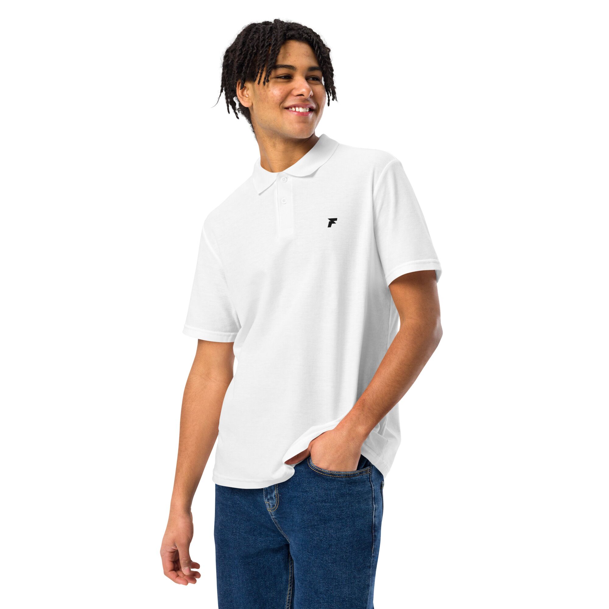 Flashborn Signature Polo – White Edition